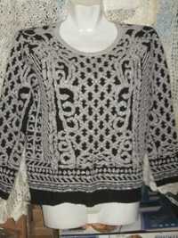 Вінтажний свитер женский с люрексом.SOKY SOKA (tu)