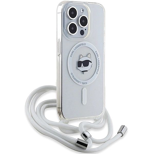 Etui Karl Lagerfeld IML Choupette Head&Cord MagSafe na iPhone 15 Pro M