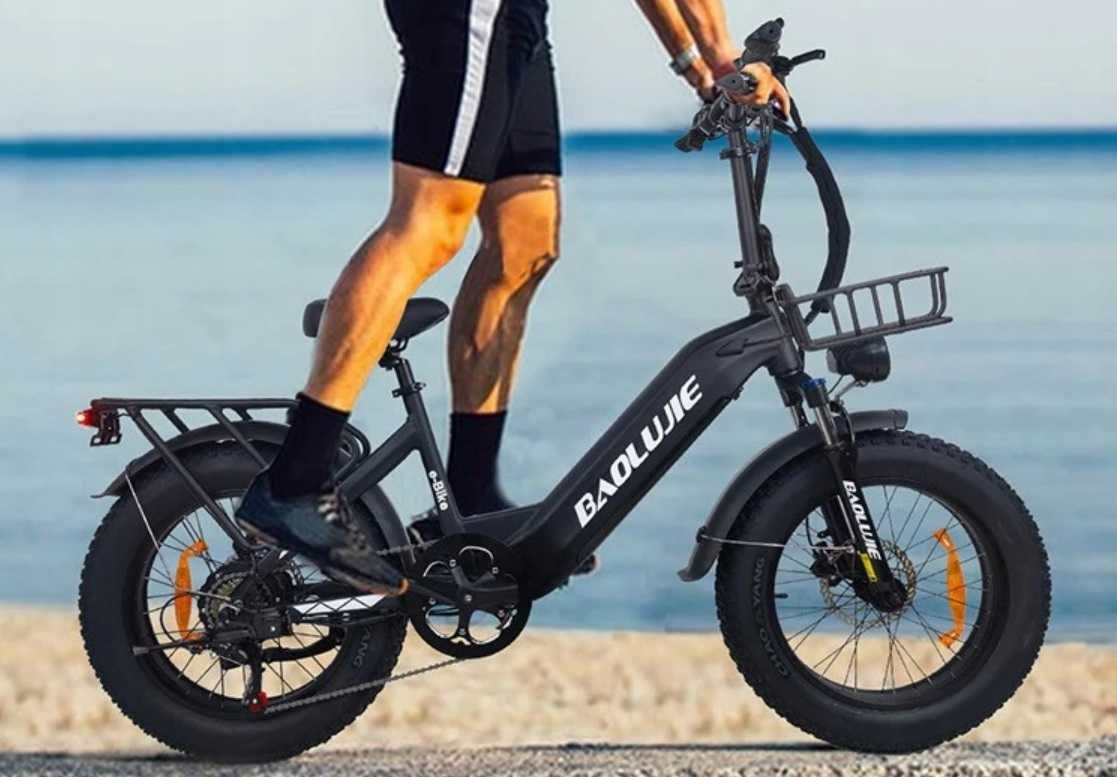 Rower pojazd elektryczny BAOLUJIE DP2003 48V 500W 20" FAT E-BIKE Nowy