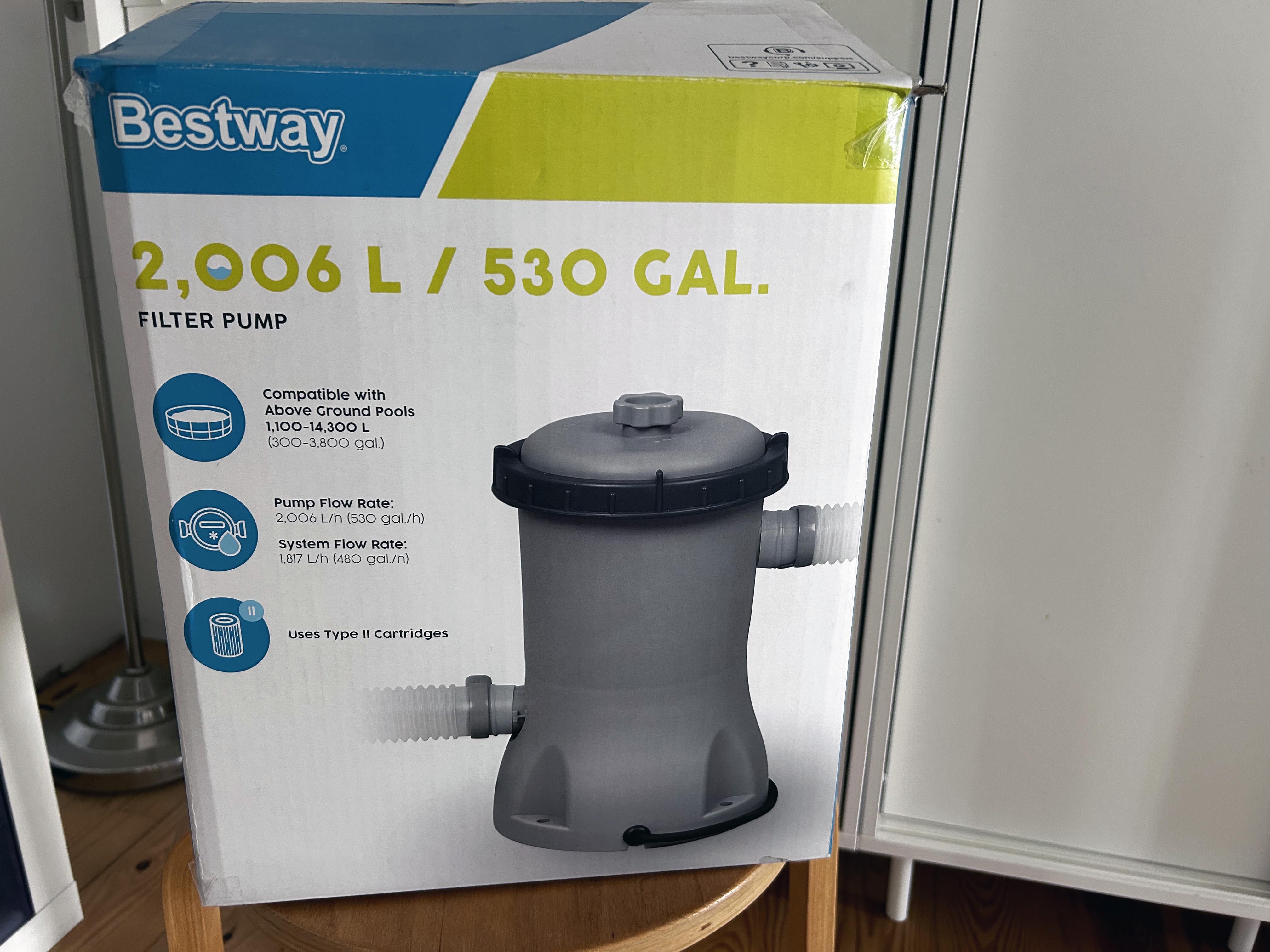 Filtro Bestway® Flowclear (2006 L/h)  | Para piscina | Utilizado 1 dia