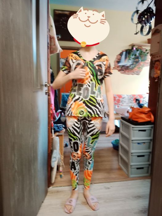 Zestaw koszulka i legginsy, rozm. S