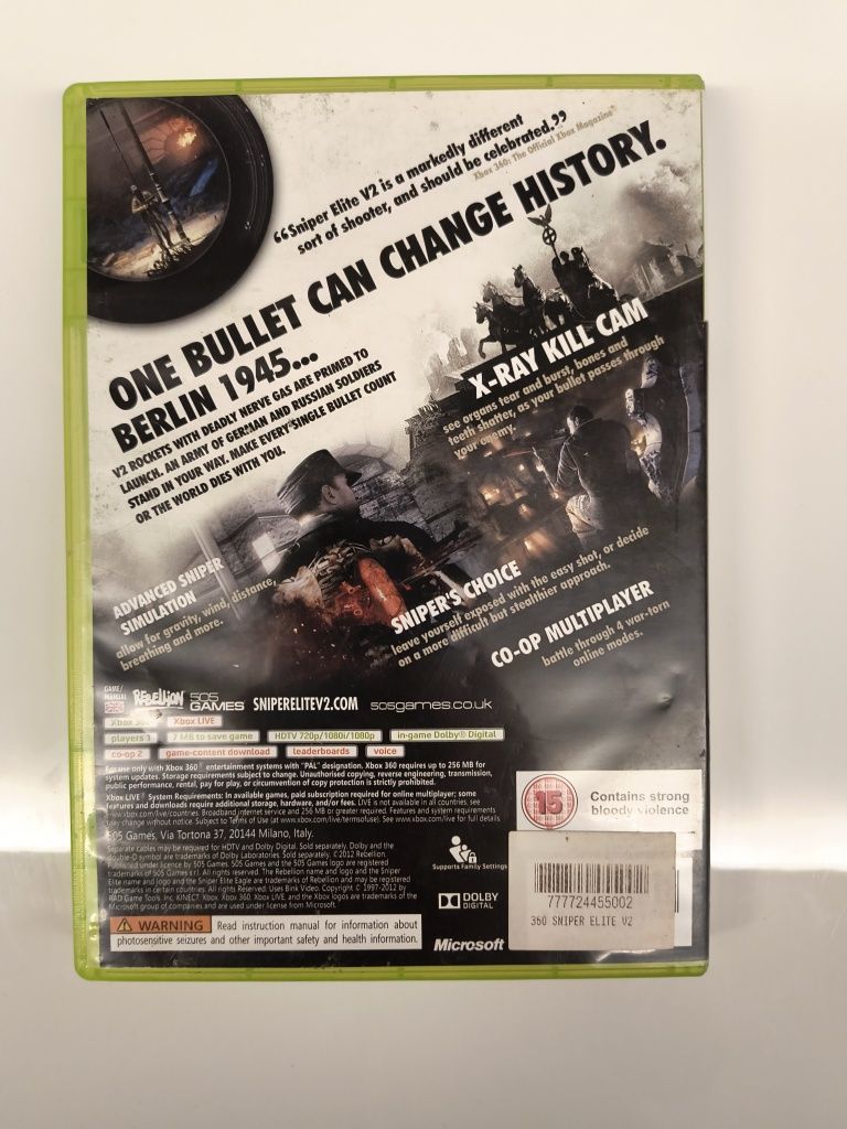 Gra Sniper Elite V2 Xbox 360