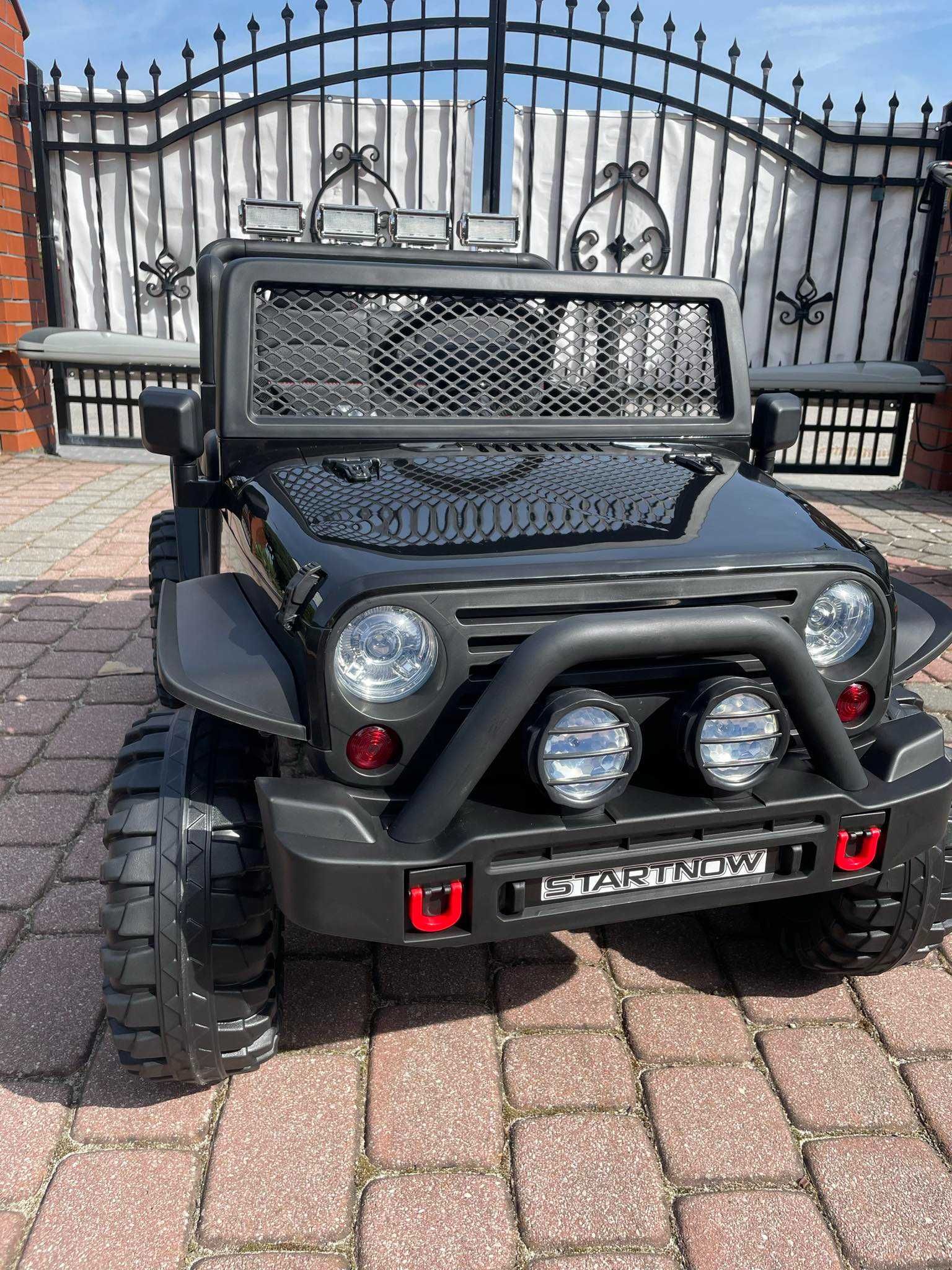 NOWY DUŻY Dwuosobowy samochód na akumulator dla 2 dzieci JEEP 4x4 auto