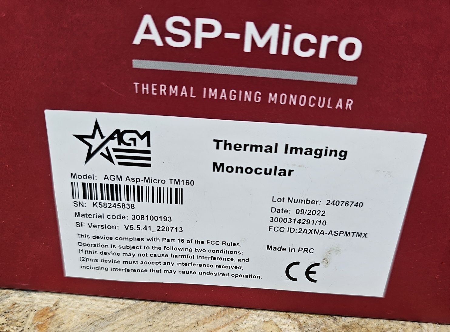 тепловизор в идеальном состоянии - ASP-MICRO TM160