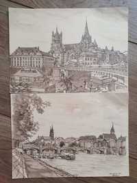 откритки листівки Берн, Лозанна 1989 г чисті Швейцария