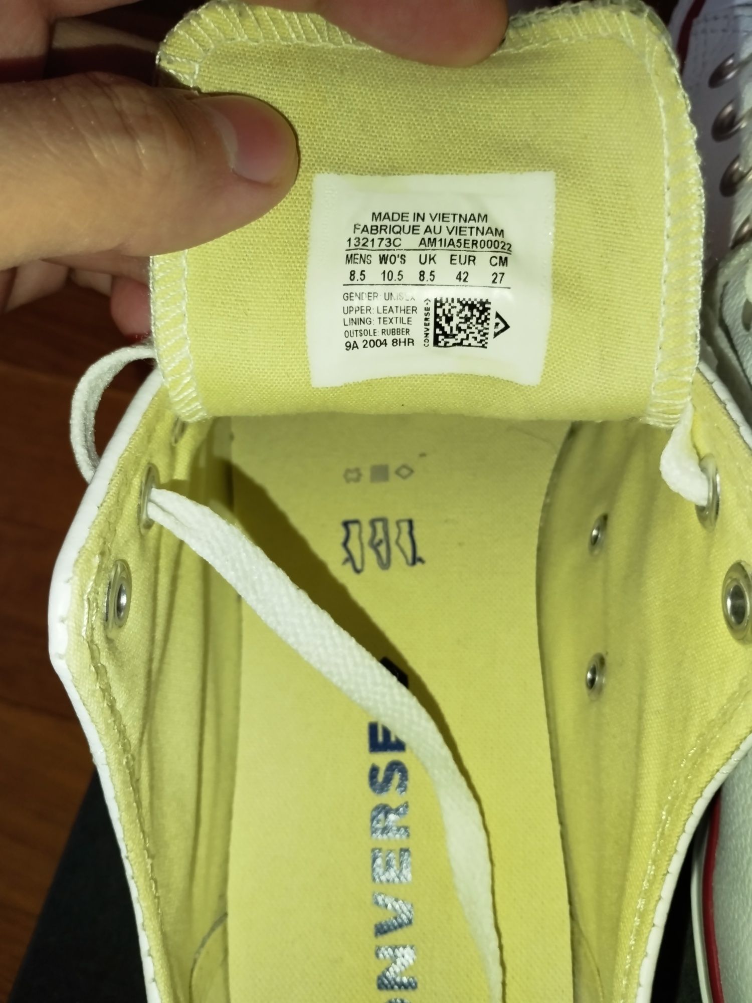 Кеди Converse шкіряні білі 42 р. 27 см. (оригінал)