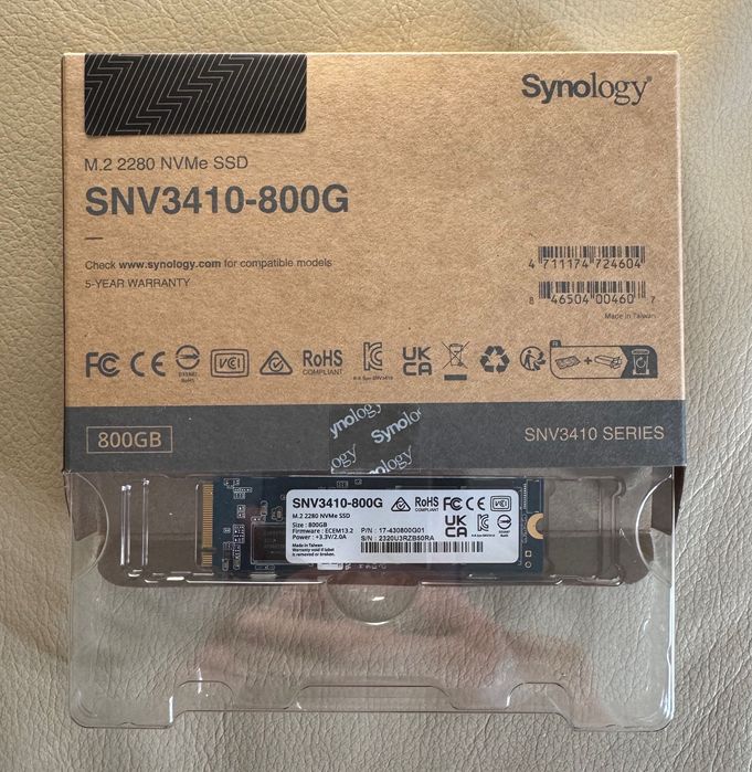 Твердотільний накопичувач SSD Synology SNV3410-800G