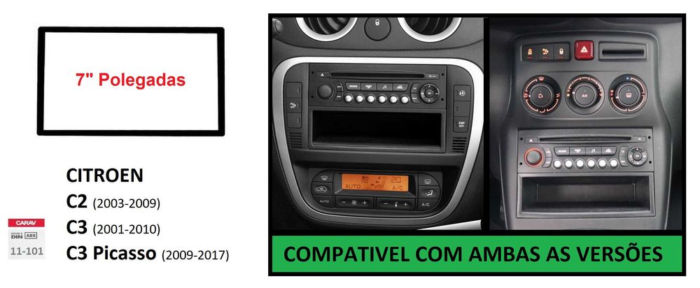 (NOVO) Rádio 2DIN • CITROEN C2 C3 • Android GPS [4+32GB]