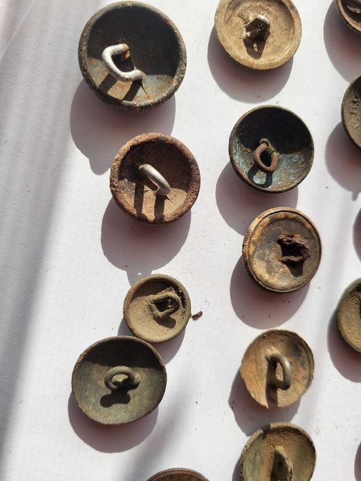 Guziki wojskowe polskie carskie pruskie