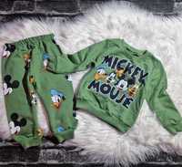 Komplet niemowlęcy dla chłopca dres Myszka Miki zielony 86/92