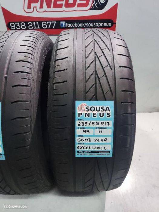 2 pneus semi novos 235-55r17 good year - oferta dos portes 100 EUROS