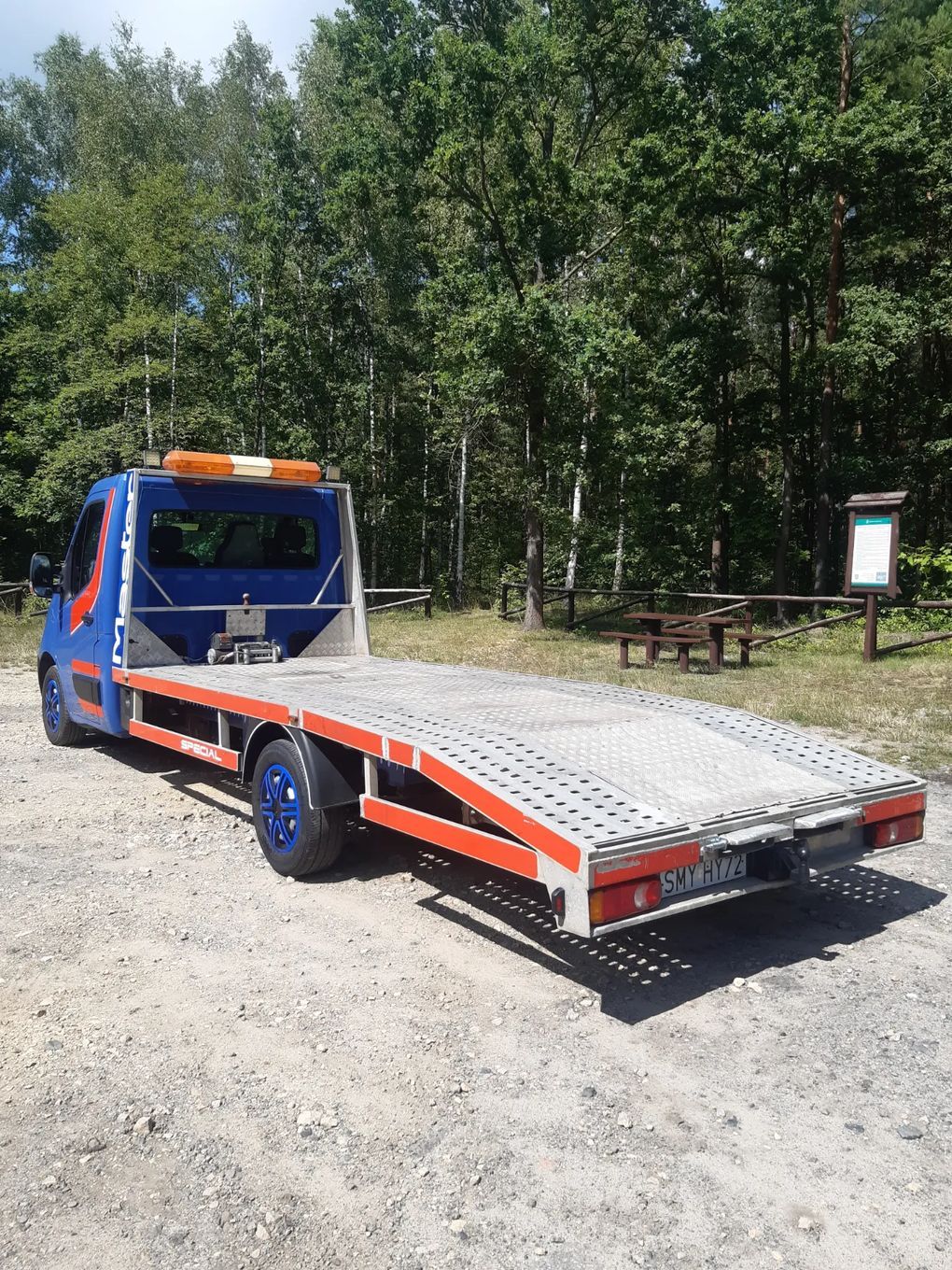 Renault Master AUTOLAWETA  Autolaweta.Bardzo niski przebieg.Aluminiowy najazd