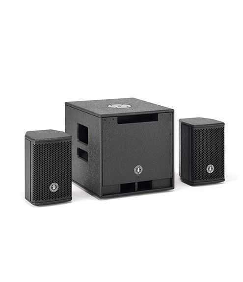 Sistema PA com subwoofer + 2 colunas, marca ANT, modelo BHS800