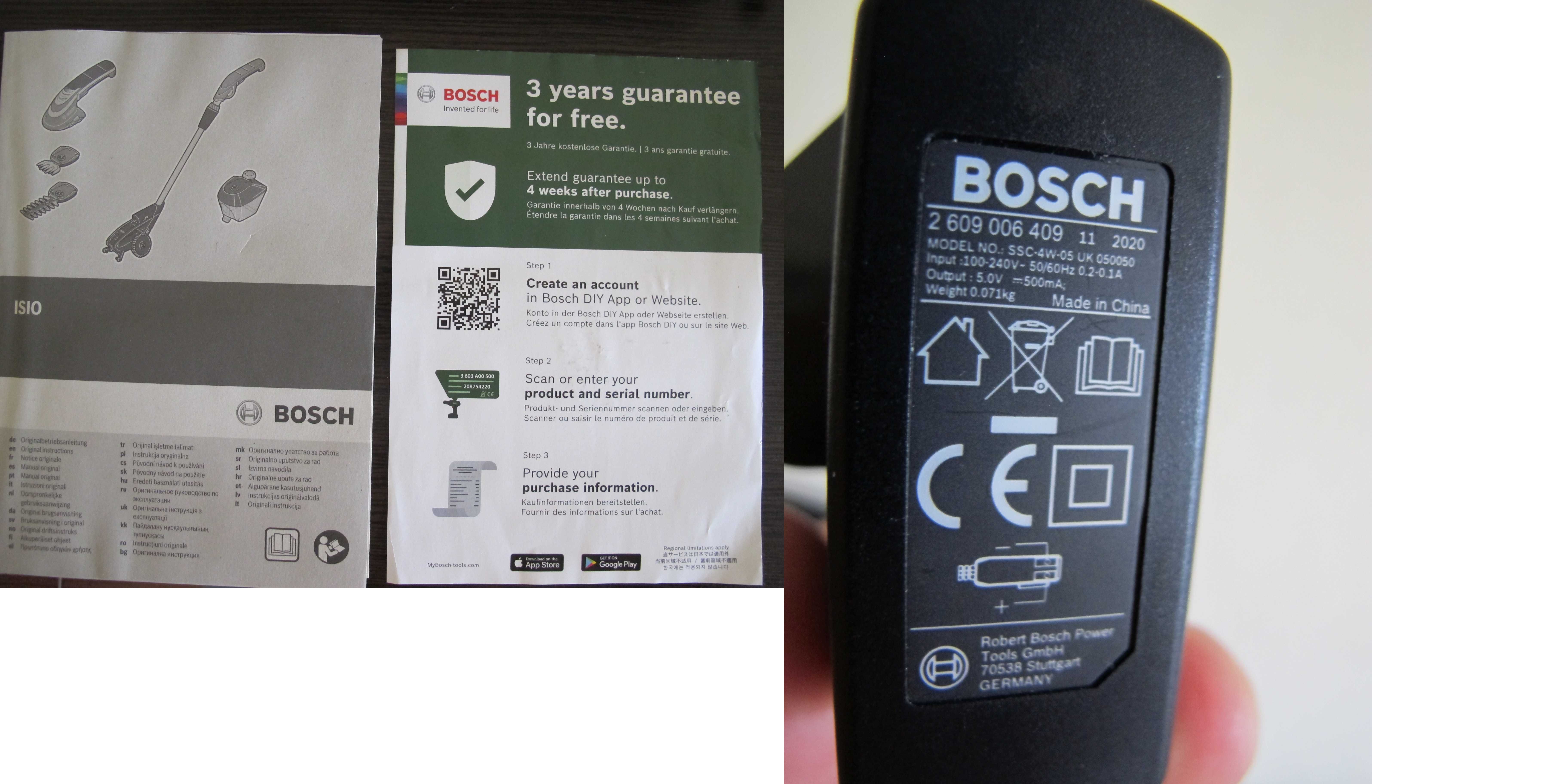 Кусторез Bosch Isio (2 насадки)