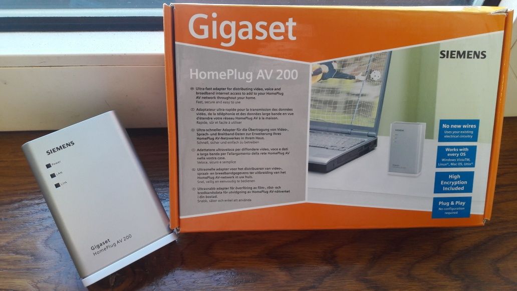 Сетевой Интернет-маршрутизатор Siemens HomePlug AV 200 ADSL