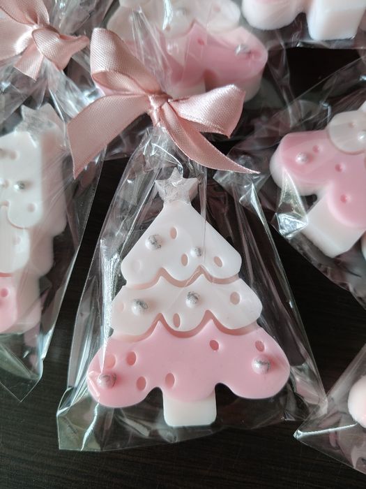 Choinki mydlane- różne kolory.  Mikołajki,święta,upominek.