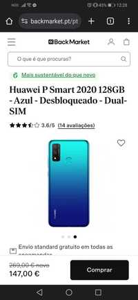 Huawei p smart 2020 como novo