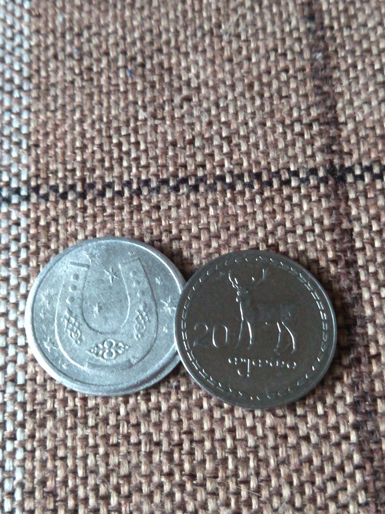 Монета 20 Тетри 1993г.