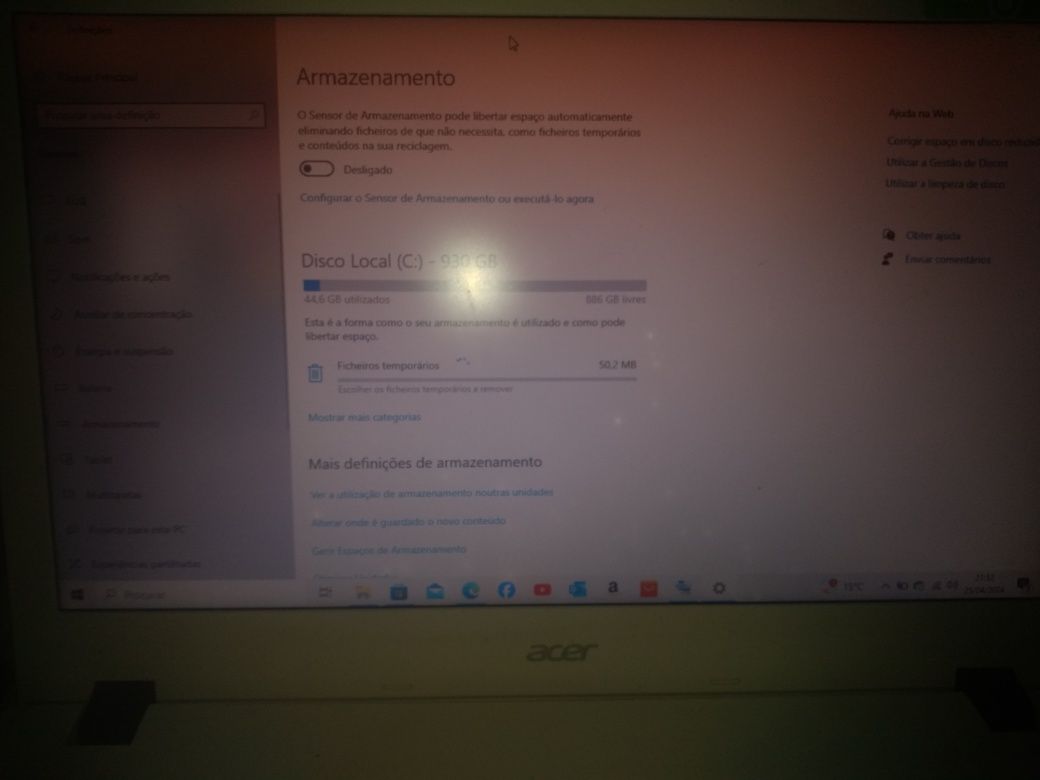 Notebook acer 1TB