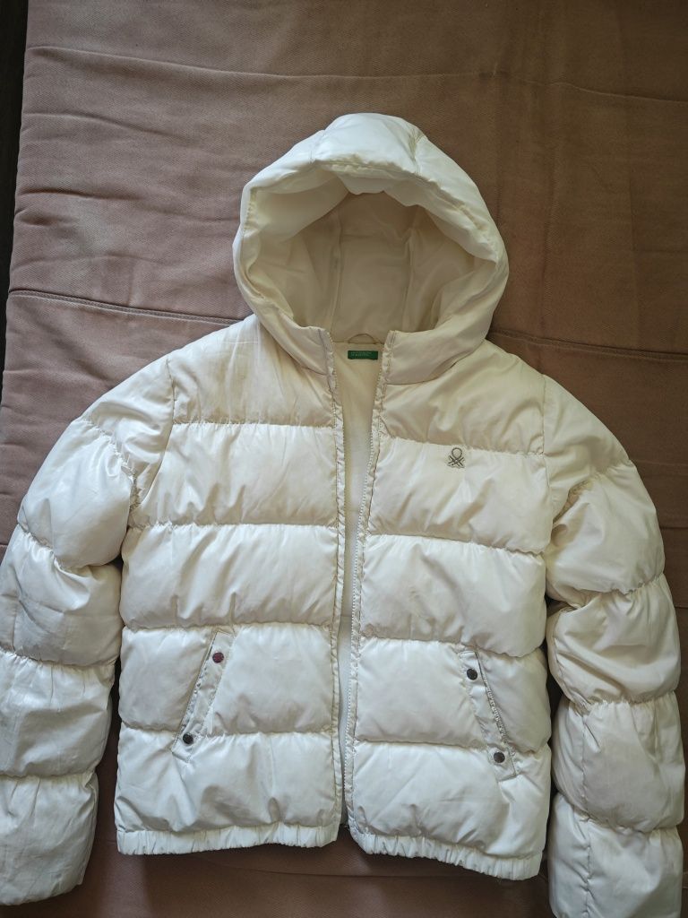 Женский пуховик Benetton (б/у) . Еврозима.