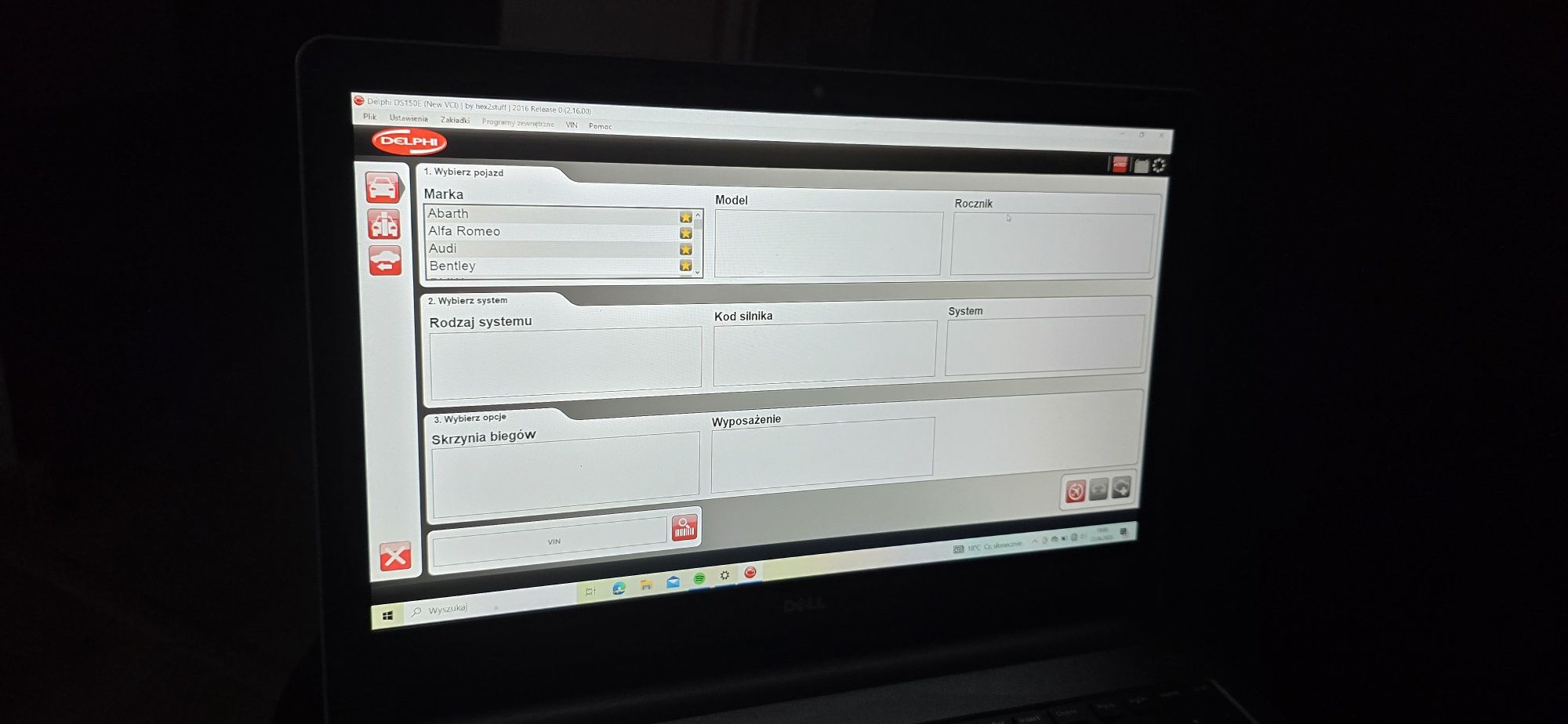 Laptop dell+komputer diagnostyczny Delphi