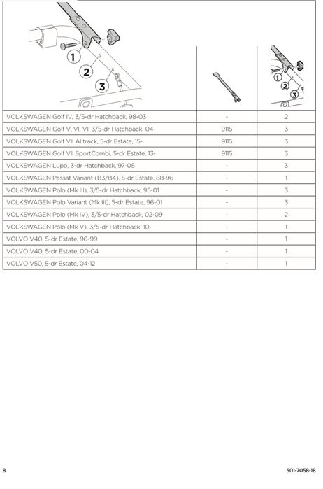 Bagażnik roweriwy na tylną klapę/ na klapę bagażnika Thule Clipon 9103