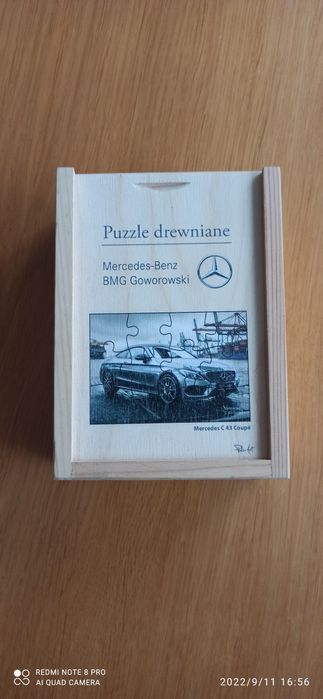 Drewniane Puzzle mercedes