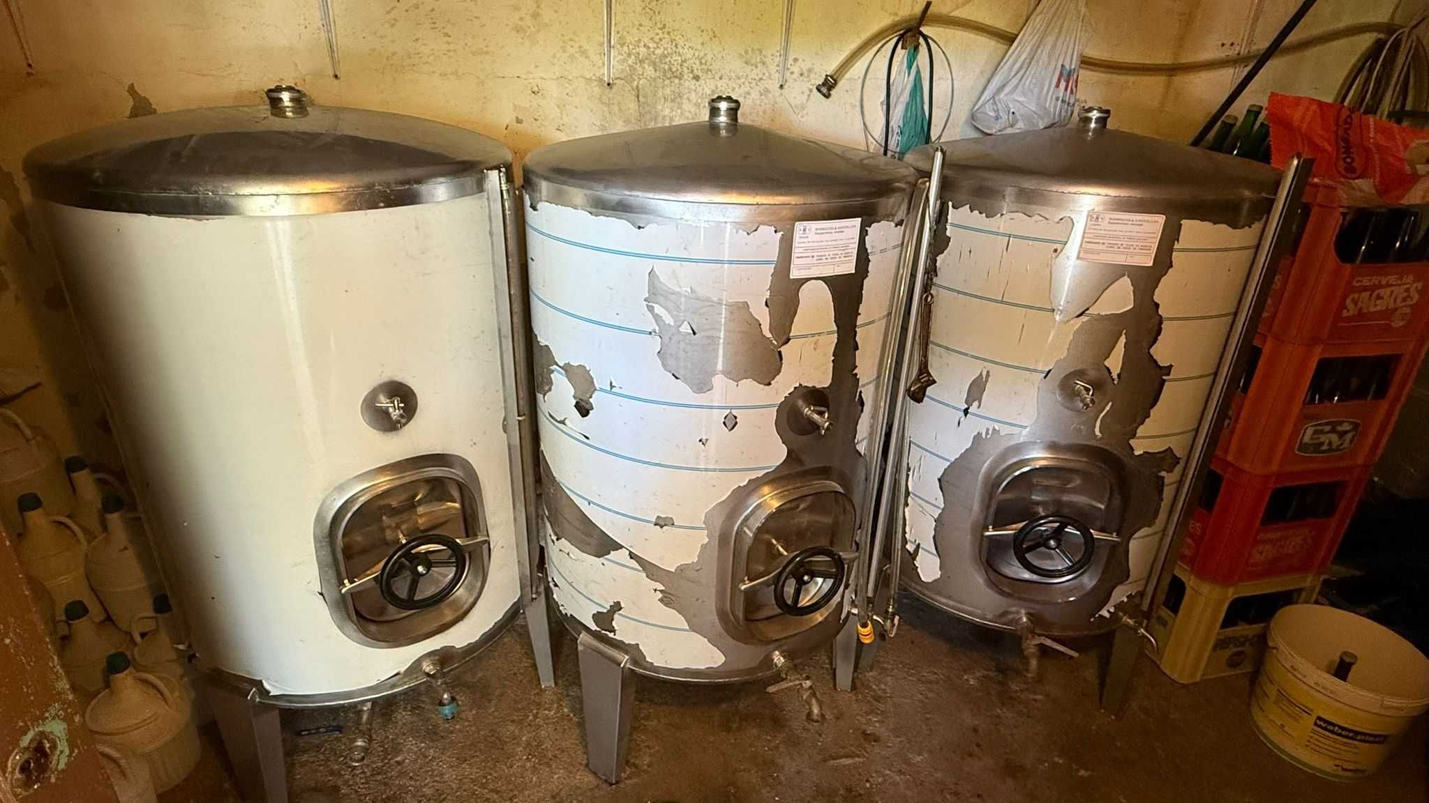 3 Cubas em Inox - 550L