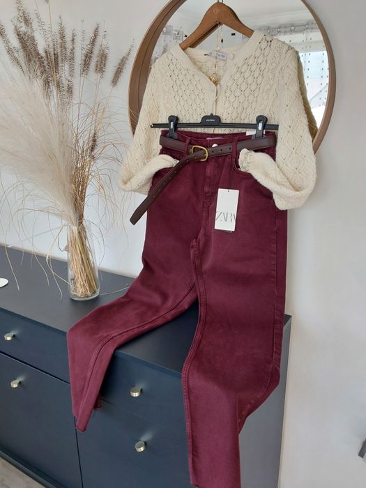 Jeansy zara 36S wysoki stan  nowe