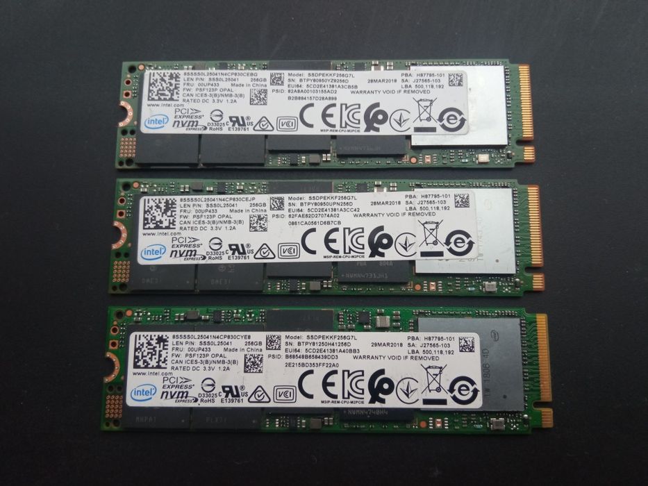 SSD 256Gb NVMe PCle Gen3 x4 M.2 2280