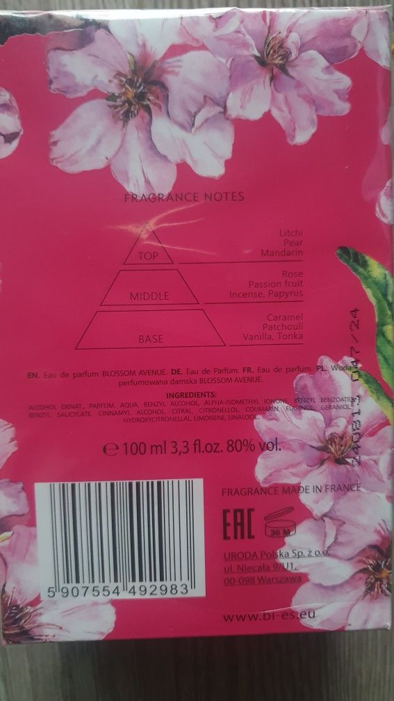 Woda perfumowana z serii Blossom