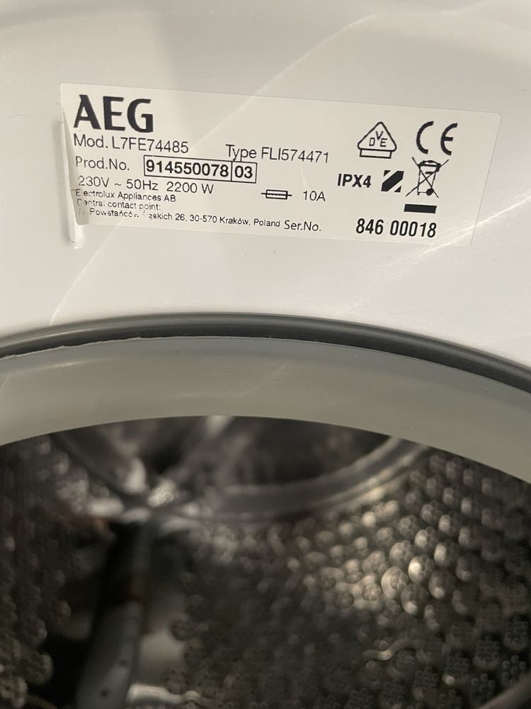 Sprzedam pralke AEG 8 kg