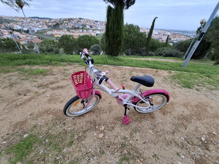 Bicicleta menina roda 16 4-6 anos