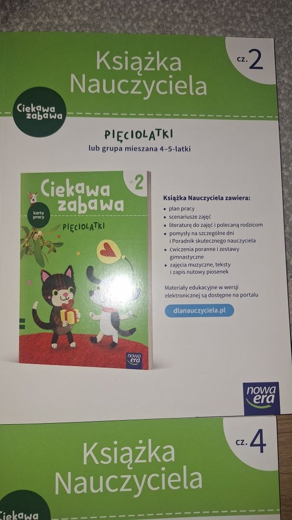Książka nauczyciela - ciekawe zabawy, pięciolatek, grupa mieszana