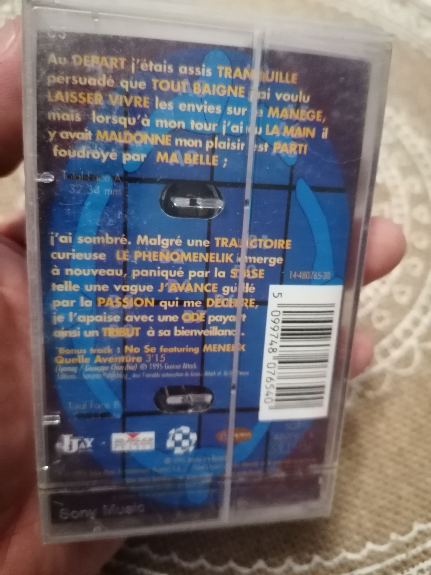 Menelik - Phenomenelik 1995 FOLIA Francuski Hip Hop Rap Kaseta magneto