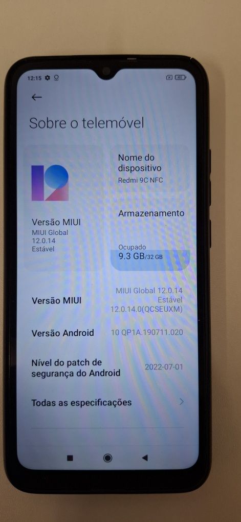 Telemóvel redmi 9c