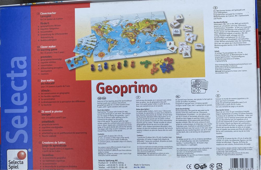 Детская игра Geoprimo