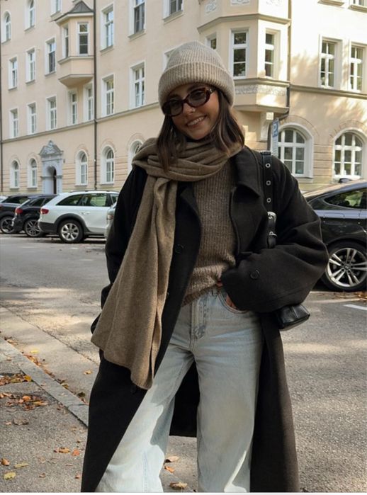 Шапка біні zara шапочка з шерстю