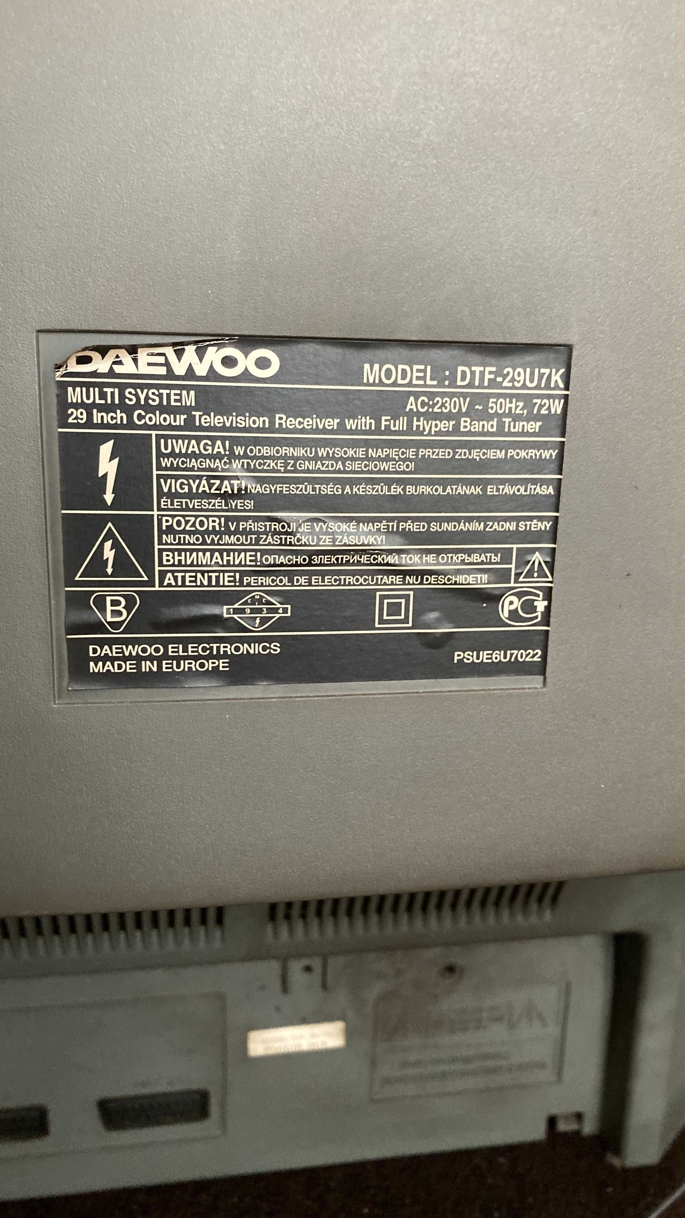 Telewizor Daewoo 29” DTF-29U7K