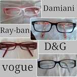 Armações da Damiani, Ray-ban, Dolce&Gabbana e Vogue