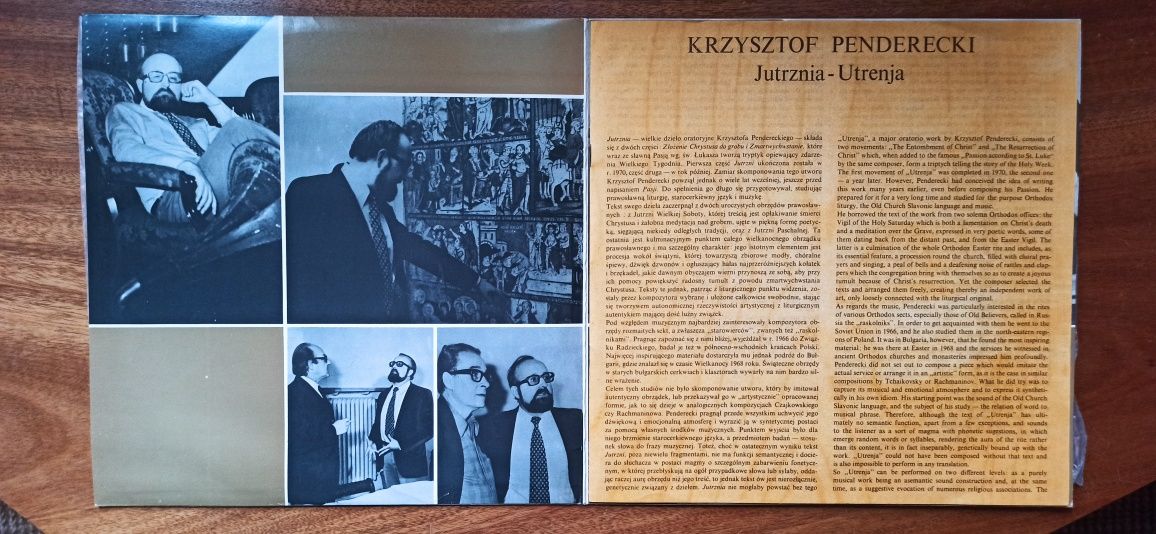 Krzysztof Penderecki - Jutrznia / Utrenja 2xLP