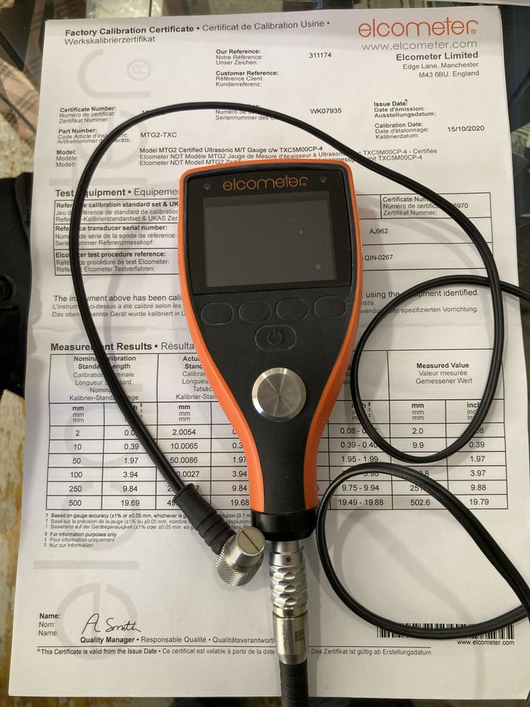Elcometer medidor de espessuras de metais