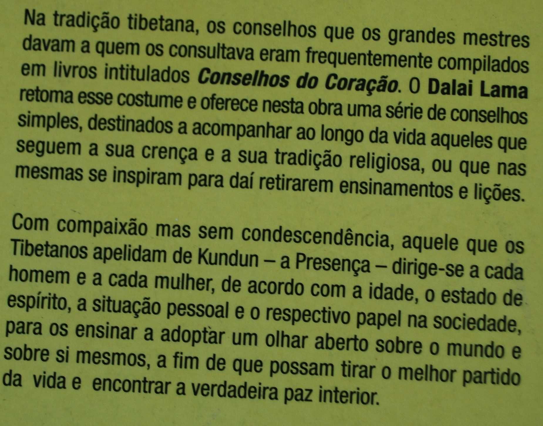 Conselhos do Coração de Dalai Lama