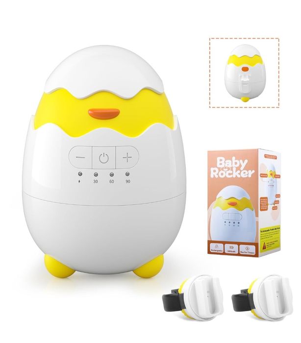 Akumulatorowy bujaczek i uspokajacz dla niemowląt