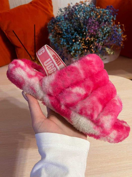 Ugg fluff yeah тапочки вовняні тапки оригінал