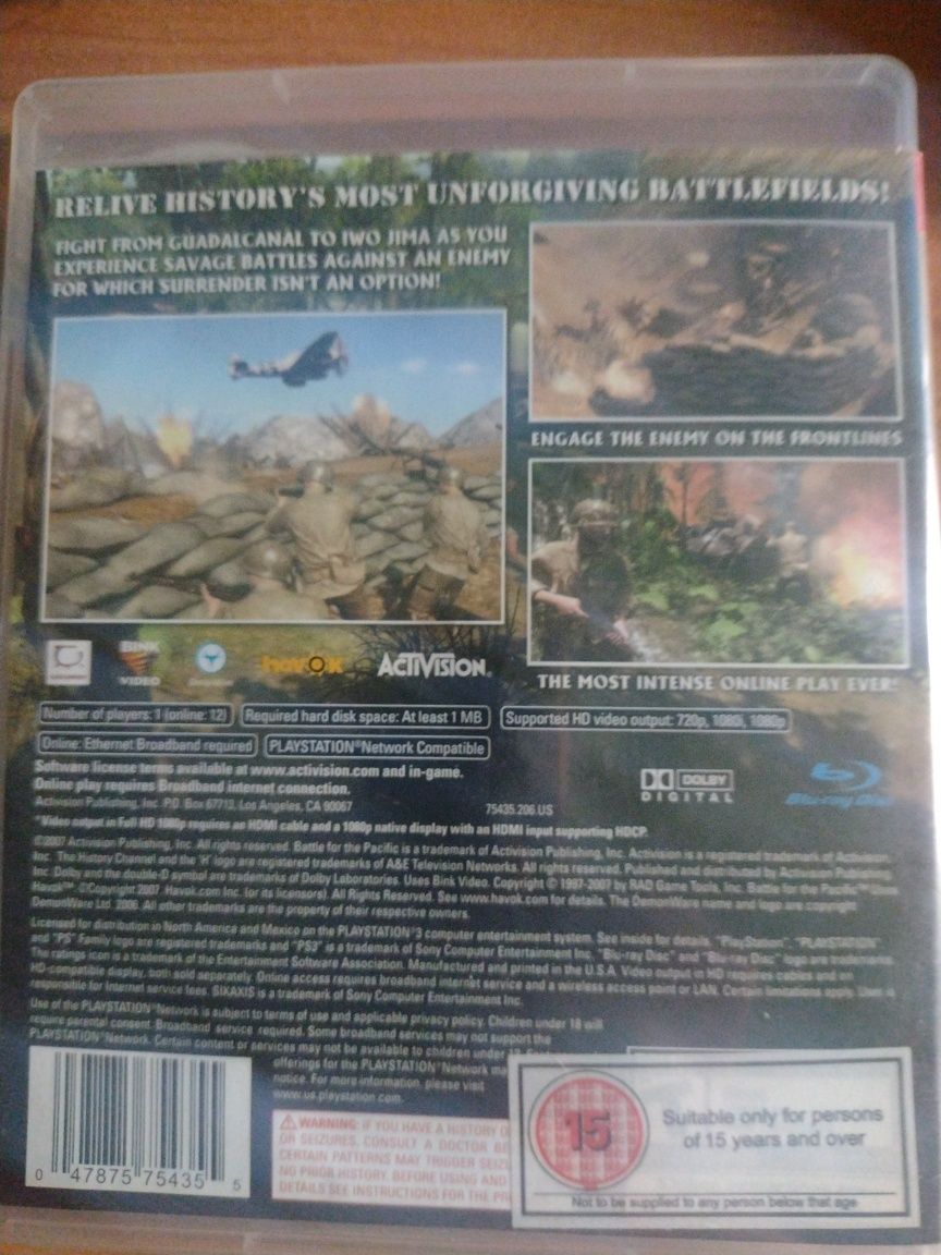 Activision Gra Sony PS3 FPP Battle for the Pacific strzelanka