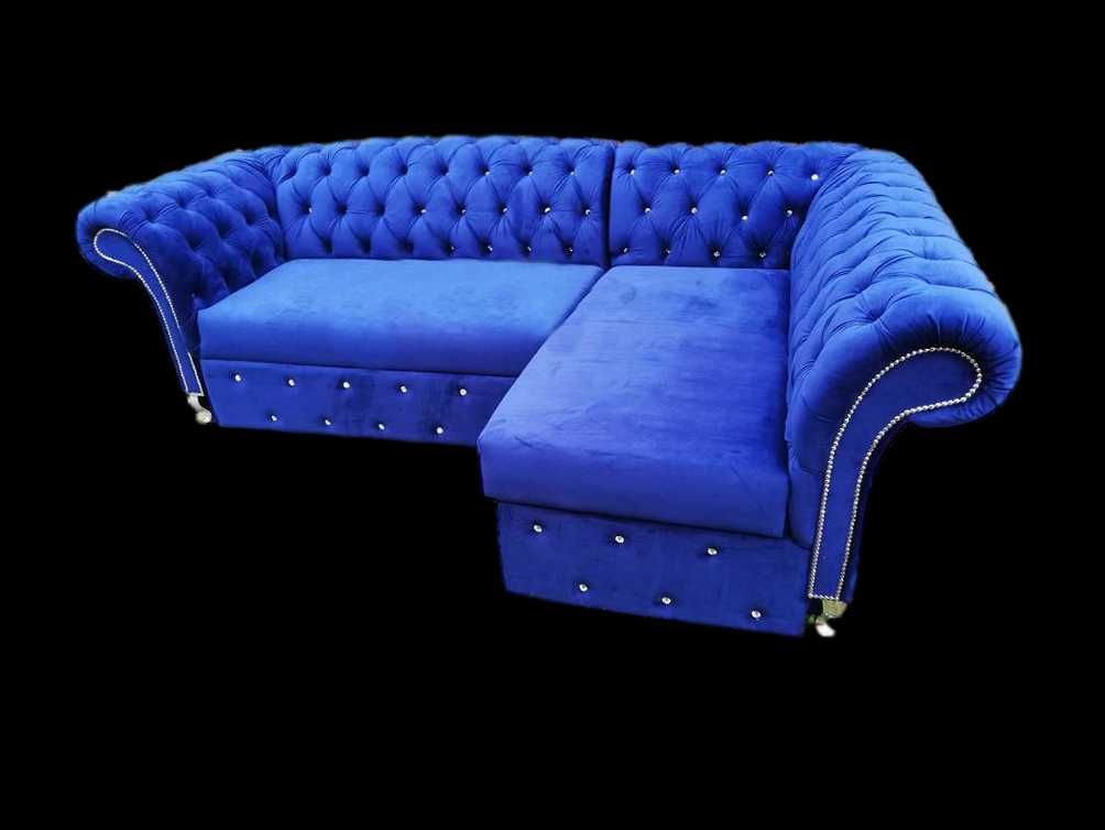 Sofa Chesterfield 3 osobowa Funkcja spania