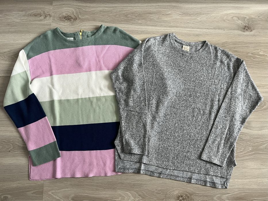 Zara 164 sweter szary i w paski zestaw 15 zł stan bardzo dobry