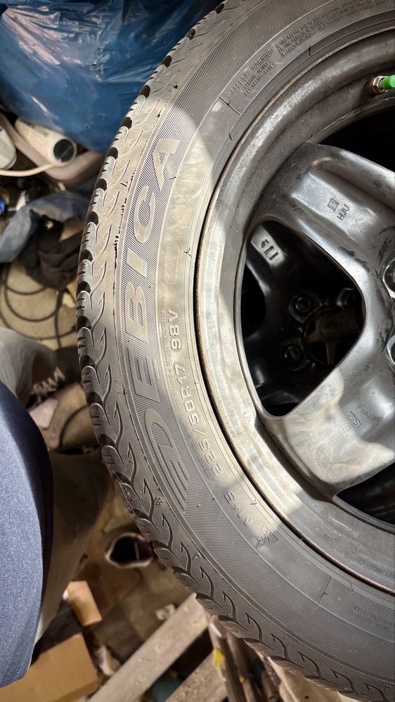 Felgi strukturalne 5x115 R17 z oponami zimowymi Dębica i TPSM