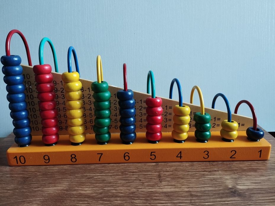 Дерев'яна рахівниця лічільна дошка Monteccopi розвиваюча іграшка